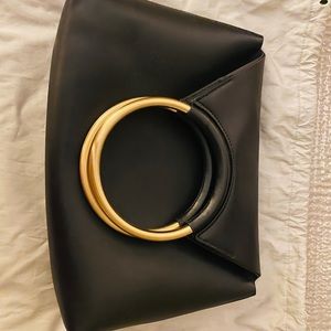 Flynn Handbag with Gold handles